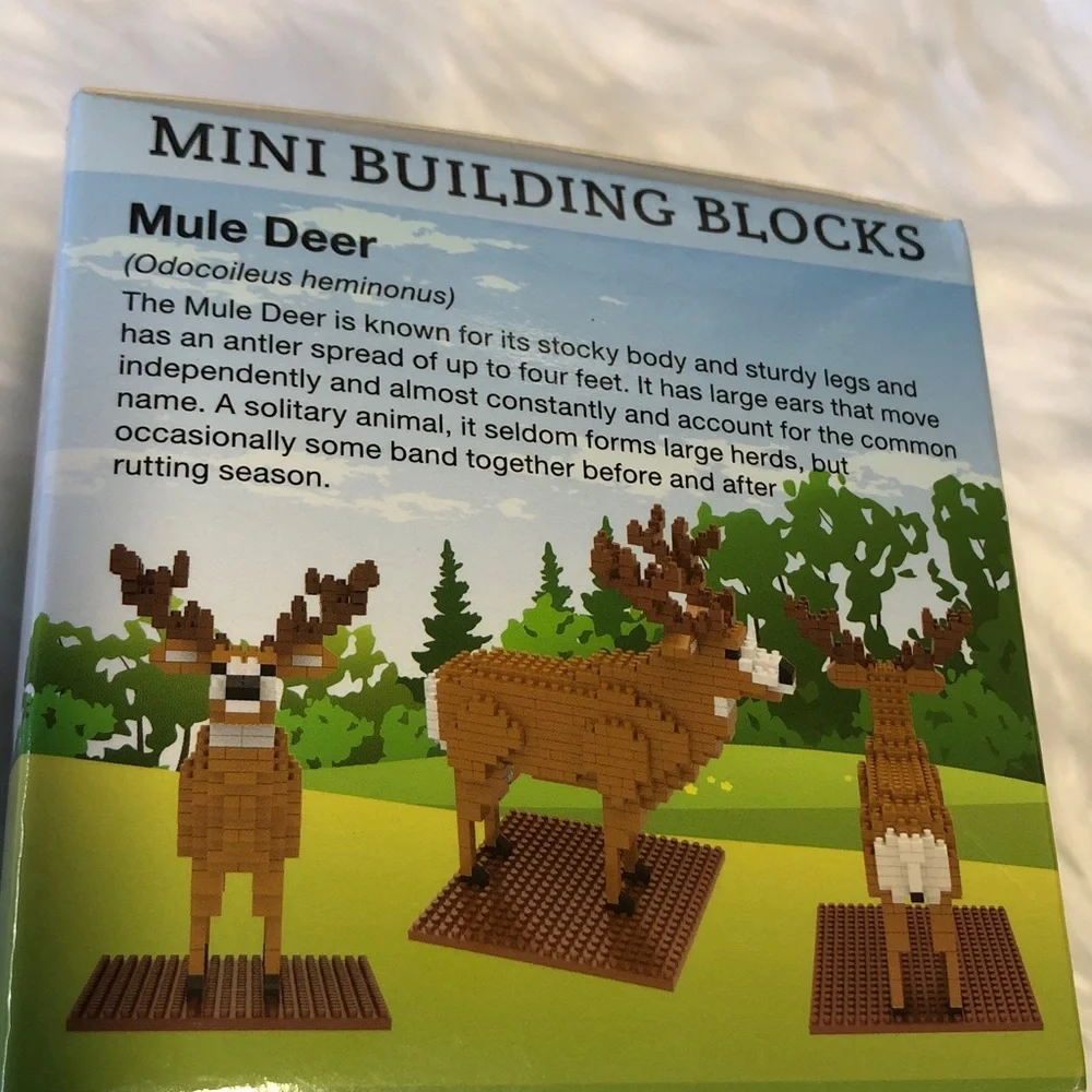 Mini Building Blocks Mule Deer 352 Pieces NIB - Picture 4 of 6